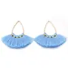 Pendientes de Aro Metálico con Borla de Abanico de Colores Accesorios para el Cabello Accesorios Colgantes Hechos a Mano DIY Colgante para Llave Colgante Pequeño