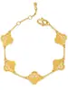 Pulseira Trevo de Quatro Folhas Banhada a Ouro de Areia 24k Vietnã Pulseira Flor de Ameixa Oca Vintage Janela Flor de Ameixa Ouro Duro Corrente Fina