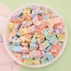 Mini letras de estrella brillantes mixtas diy pegamento de crema funda de teléfono pendientes pasador joyería accesorios de resina al por mayor