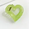 Pinza para el Cabello Versátil con Forma de Corazón Mate para Mujer, Pasador para Recogidos en la Parte Trasera de la Cabeza, Accesorio para el Cabello Tipo Pinza de Tiburón, Nuevo Modelo 2025, No Daña el Cabello