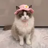 Gorro Lindo y Divertido para Mascota Disfraz de Gato Accesorio para la Cabeza Accesorios para Perro Collar Adornos Tejidos Nuevos 2026
