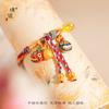 Hace mucho tiempo no se desvanece oro de arena de Vietnam tragar bestia dorada cuerda multicolor pulsera de reencarnación una familia de tres cuerda roja tejida a mano para el dinero