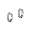 Nuevos Pendientes de Hueso de Serpiente Coloridos Completamente Incrustados con Diamantes, Estilo Ins 2025, Pendientes Versátiles para Mujer, Pendientes Exquisitos de Alta Gama