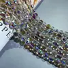 Contas de Cristal Super Brilhantes DIY Pulseira de Contas Redondas de Cristal Semi-Acabada Colar Contas Espaçadoras Materiais para Miçangas Feitos à Mão