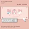 Mouse Pad Gatinho Fofo Tamanho Super Grande Tapete para Mesa de Escrita Infantil Desenho Animado Impermeável Couro Estação de Trabalho para Meninas Pad de Computador
