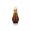 Fabricante Entrega Frasco de Óleo Essencial Marrom à Prova de Luz 10ml 30ml Conta-gotas com Cabeça de Cola Única Frasco de Vidro Frasco Cabaça Atacado