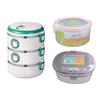 Lonchera, Caja de Plástico Acero Inoxidable Transparente con Tapa para Conservar Fresco, Lonchera Sellada, Caja Bento