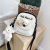 Bolsa Bandolera Japonesa Harajuku Linda Chica Suave Antigua Corea del Sur Ins Sencilla Retro Estudiante Lienzo Bolsa Pequeña