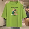 Camiseta de manga tres cuartos de marca para comercio exterior transfronterizo, con excedente, corte holgado, adelgazante, estampada, top de moda para mujeres de mediana edad y mayores