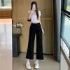 Calça de Caminhada Feminina com Resfriamento a Ar 2026 Verão Petite Reta Justa Calça de Moletom Emagrecedora Versátil Casual
