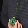 El tiempo se agota para cadena de suéter con colgante de jade, colgante de jade blanco de alta calidad, collar largo para hombre y mujer, accesorios combinables, regalo de actividad