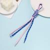 Lanyard de Poliéster Sándwich Dos Tonos Cuerda Colgante de Personalidad Tendencia Nudo Colorido Tejido a Mano Cuerda Colgante Venta al por Mayor