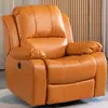 Elegante y Sofisticado Sofá Individual Eléctrico, Cuero de Alta Tecnología con una Textura Suave y Delicada, Multifuncional, Reclinable y Giratorio