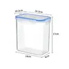 Cubo de Arroz Refrigerador Tarro Sellado Caja de Almacenamiento de Granos a Prueba de Humedad Cocina Hogar Caja de Almacenamiento de Bocadillos Tarro