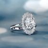 Cao Shi Ruili revista Estrella con joyería anillo de circón con forma de flor exquisita femenino comercio exterior Amazon caliente