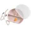 Plato para bebé, charola para comida de bebé, plato dividido de silicona tipo ventosa para autoalimentación, vajilla infantil, plato anticaídas