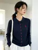 Cárdigan de punto de ochos con cuello polo y manga larga para mujer, estilo fino, nuevo modelo primavera y otoño 2026, chaqueta de punto holgada y versátil