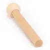 Sistema de almacenamiento de tablero perforado de madera Accesorios para cerillos Gancho ajustable Inserto de agujero redondo Madera maciza de colores Bola redonda Palo de madera