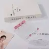 Estilo Ins Mini A8 Capa de Folhas Soltas com Botão Duplo Transparente Colorido em PVC Presilha de Encaixe Pequena Argola Metálica de 3 Furos Caderno de Folhas Soltas
