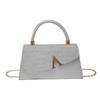 Bolsa Transversal da Moda Bolsa Feminina 2025 Primavera e Verão Nova Estrela Brilhante Biselada Pequena Bolsa Quadrada Estilo Ocidental Bolsa de Ombro Transversal Bolsa de Mão