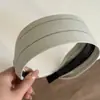 Corea del Sur Color Fresco Combinación Rayas Aro Ancho para el Cabello Ropa Deportiva para Mujer Sencillo Combinable Diadema de Gama Alta Uso Diario