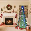 Decoração de Árvore de Natal com Fita de 1,8m Transfronteiriça Árvore de Natal Artificial Luminosa de Pinheiro Decoração de Feriado Árvore Pode Ser Decorada por DIY Árvore de Natal