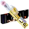 Vibrador de bola giratoria de cuentas de colores, telescópico, vibratorio, calefactor, para lamer la lengua, expansible, con rodillo oscilante, masturbador femenino, stick AV, venta al por mayor