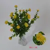 Ramo Artificial de Eucalipto de 5 Puntas Transfronterizo con Mango de Flor Flor Artificial de Amazon Decoración para el Hogar Fabricante de Flores Lote Directo Mango de Flor