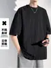 Camiseta de Manga Curta para Homem 2026 Novo Verão Estilo Fino Solta Fresca Respirável Seda de Gelo Secagem Rápida Top Camiseta