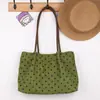 2026 Nova Bolsa Tote de Lona Aveludada Moda Casual Grande Capacidade Bolso de Ombro com Bolinhas Bolsa para Estudante e Trajeto Feminina