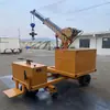 Guindaste de Braço Único Contrabalançado Guindaste Hidráulico Automático Contrapeso Elétrico Móvel Pequeno Guindaste 1 Tonelada 2 Toneladas de Serviço Pesado