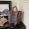Bolso de Lona Impreso de Nuevo Estilo Transfronterizo, Gran Capacidad, Bolso de Mano Casual y Sencillo para el Día a Día, Bolso Cubo de Hombro Cruzado Estilo Coreano