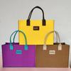 Bolso de mano de fieltro para mujer, nuevo y moderno, de doble estilo, de fieltro de color.