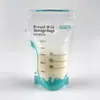 Nova Bolsa para Leite Materno com Bico Dosador 200ml Armazenamento Congelado Armazenamento de Leite Materno Bolsa Portátil Selada Conserva Frescor Atacado
