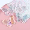 Acessórios de Resina Borboleta Galvanizados Feitos à Mão DIY Cola Creme Presilhas de Cabelo Capa de Celular Fivela de Sapato Enfeites de Cabelo Patch Pulseira