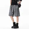 Shorts de Verão Masculino Tie-Dye Americano Lavagem Suja Tendência Solto Plus Size Casual Esportivo Masculino Calça de Comprimento Médio
