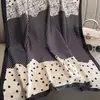 Bufanda Nueva de Seda Simulada, Bufanda Larga de Brocado, Moda Primavera y Otoño, Versátil Chal de Protección Solar de Verano, Turbante