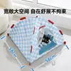 Nido de Tienda de Cuadros Simple y Fresco de Verano, Esterilla Refrigerante de Doble Cara, Almohadilla Refrigerante de Seda de Hielo, Cama para Perro Gato Pequeño y Mediano
