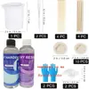 Joyería Youlai 32 Onzas (aproximadamente 907.2 gramos) Kit de Inicio de Silicona Transparente de Cristal de Resina Epoxi para Bricolaje