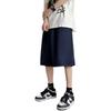 Pantalones cortos de secado rápido de estilo japonés para hombre, pantalones de playa casuales de color sólido de verano, pantalones de cinco cuartos de seda de hielo sueltos de estilo coreano a la moda