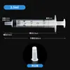 Jeringas de plástico desechables transfronterizas con tapas selladoras para pigmento, tinta, aceite esencial, dispensación cuantitativa, gran cantidad a precio favorable