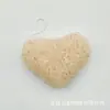 Esponja Limpiadora Facial de Konjac, Esponja Facial de Konjac, Esponja Facial de Material Natural con Forma de Corazón, Esponja Limpiadora, Suministro Exclusivo Transfronterizo, Verde Carbón de Bambú