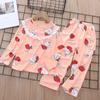 Pijamas para niñas, de manga larga, finos, de talla mediana a grande, para primavera, otoño e invierno, con aire acondicionado, para el hogar, para uso exterior.