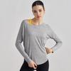 Cubierta de Yoga de Manga Larga Relajada Osyo para Mujer, Ropa de Yoga Adelgazante y de Alta Gama, Top Deportivo Holgado y Cómodo