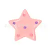 Charms e Acessórios de Sapato Estrela de Cinco Pontas Mais Vendidos no Exterior em Estoque, Decorações Destacáveis, Fivelas de Sapato de Acrílico PVC