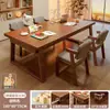 Sala de estar grande mesa longa leitura aprendizado quarto escritório em casa sofá costas mesa longa de-mesa de sala de estar duas pessoas