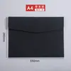 Bolsa para Archivos A4 Bolsa de Documentos de Cuero Personalizada Bolsa de Almacenamiento Impermeable para Oficina de Negocios con Botón a Presión Se Puede Imprimir con Logo