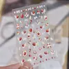 Pegatinas para Uñas con Purpurina DIY Más Vendidas Primavera Pegatinas para Uñas Europeas y Americanas Pegatinas Auxiliares para Uñas Flor de Fresa Pedrería para Uñas