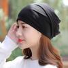 Touca Turbante de Verão Fina Cor Sólida para Mulheres, Touca de Dormir Maternidade Moderna de Algodão Puro para Gestantes