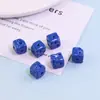 Contas acrílicas 3D em formato de queijo quadrado, coloridas como doces, de 10mm, para correntes de celular e acessórios feitos à mão com miçangas DIY